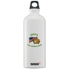 IowaARNG - M01 - 03 - DUI - IOWA Army National Guard WITH FLAG - Sigg Water Bottle 1.0L