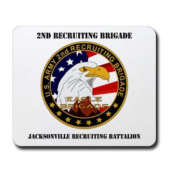 JRB - M01 - 03 - DUI - Jacksonville Recruiting Battalion with Text - Mousepad