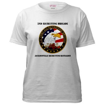 JRB - A01 - 04 - DUI - Jacksonville Recruiting Battalion with Text - Women's T-Shirt - Click Image to Close