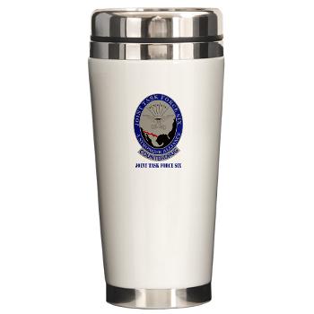 JTFS - M01 - 03 - Joint Task Force Six with Text - Ceramic Travel Mug