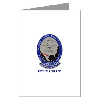 JTFS - M01 - 02 - Joint Task Force Six with Text - Greeting Cards (Pk of 10)