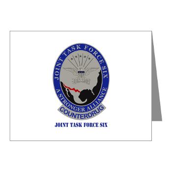 JTFS - M01 - 02 - Joint Task Force Six with Text - Note Cards (Pk of 20)