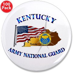 KARNG - M01 - 01 - Kentucky Army National Guard 3.5" Button (100 pack)