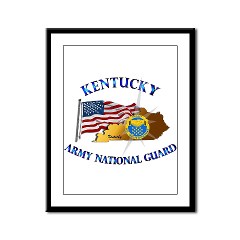KARNG - M01 - 02 - Kentucky Army National Guard Framed Panel Print