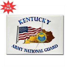 KARNG - M01 - 01 - Kentucky Army National Guard Rectangle Magnet (10 pack)