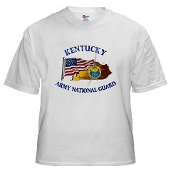 KARNG - A01 - 04 - Kentucky Army National Guard White T-Shirt - Click Image to Close