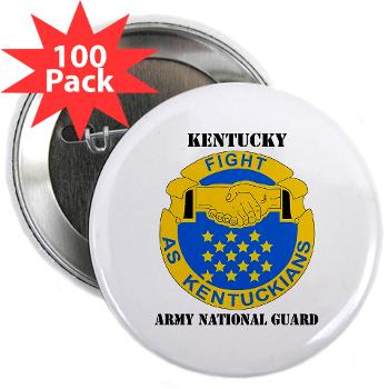 KARNG - M01 - 01 - DUI - Kentucky Army National Guard with text - 2.25" Button (100 pack)