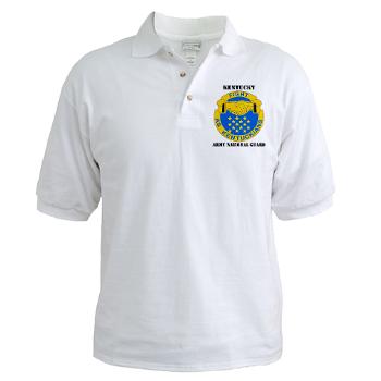 KARNG - A01 - 04 - DUI - Kentucky Army National Guard with text - Golf Shirt - Click Image to Close