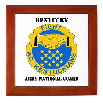 KARNG - M01 - 03 - DUI - Kentucky Army National Guard with text - Keepsake Box