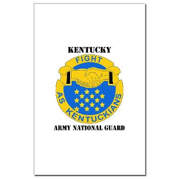 KARNG - M01 - 02 - DUI - Kentucky Army National Guard with text - Mini Poster Print - Click Image to Close