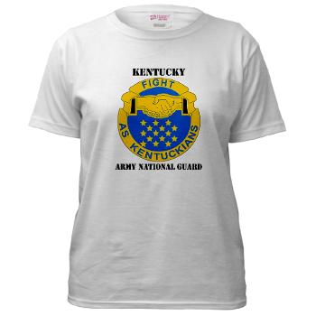KARNG - A01 - 04 - DUI - Kentucky Army National Guard with text - Women's T-Shirt
