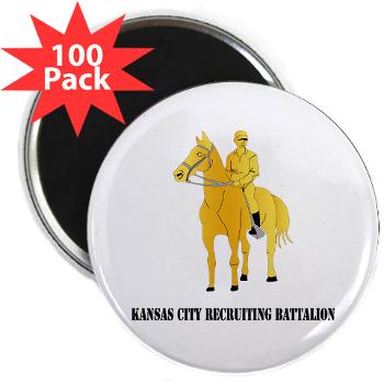 KCRB - M01 - 01 - DUI - Kansas City Recruiting Bn with Text 2.25" Magnet (100 pack) - Click Image to Close
