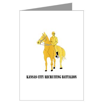KCRB - M01 - 02 - DUI - Kansas City Recruiting Bn with Text Greeting Cards (Pk of 10) - Click Image to Close