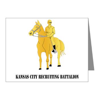 KCRB - M01 - 02 - DUI - Kansas City Recruiting Bn with Text Note Cards (Pk of 20)