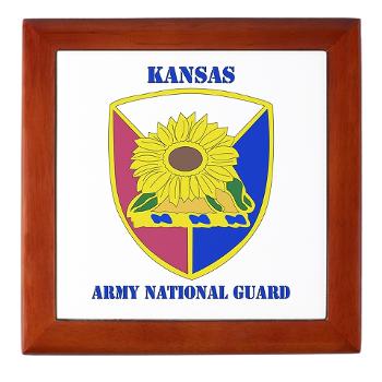 KSARNG - M01 - 03 - DUI - Kansas Army National Guard with Text - Keepsake Box - Click Image to Close