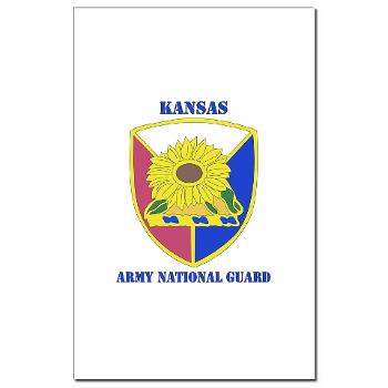 KSARNG - M01 - 02 - DUI - Kansas Army National Guard with Text - Mini Poster Print