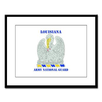 LAARNG - M01 - 02 - DUI - Lousiana Army National Guard with Text - Large Framed Print