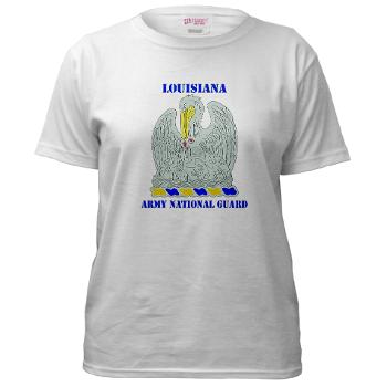 LAARNG - A01 - 04 - DUI - Lousiana Army National Guard with Text - Women's T-Shirt
