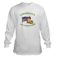 LAARNG - A01 - 03 - DUI - Lousiana Army National Guard with Flag Long Sleeve T-Shirt - Click Image to Close