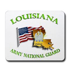 LAARNG - M01 - 03 - DUI - Lousiana Army National Guard with Flag Mousepad