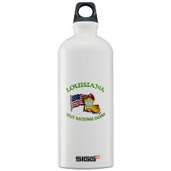 LAARNG - M01 - 03 - DUI - Lousiana Army National Guard with Flag Sigg Water Bottle 1.0L