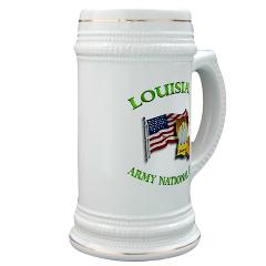LAARNG - M01 - 03 - DUI - Lousiana Army National Guard with Flag Stein - Click Image to Close