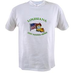 LAARNG - A01 - 04 - DUI - Lousiana Army National Guard with Flag Value T-Shirt - Click Image to Close