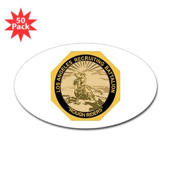LARB - M01 - 01 - DUI - Los Angeles Recruiting Bn - Sticker (Oval 50 pk)