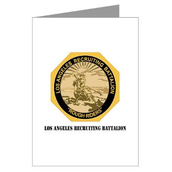 LARB - M01 - 02 - DUI - Los Angeles Recruiting Bn with Text - Greeting Cards (Pk of 10)