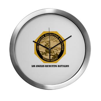 LARB - M01 - 03 - DUI - Los Angeles Recruiting Bn with Text - Modern Wall Clock