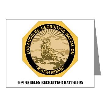 LARB - M01 - 02 - DUI - Los Angeles Recruiting Bn with Text - Note Cards (Pk of 20)