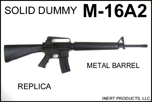 Inert, Replica M-16A2 Solid Dummy Training Rifle - Click Image to Close
