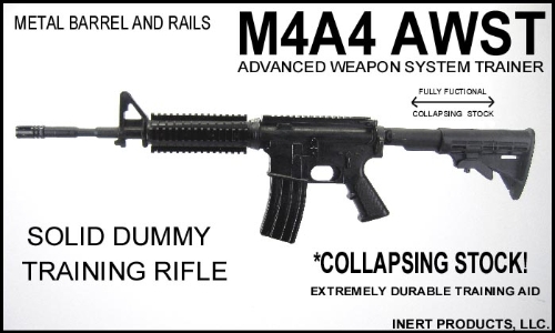 Inert, M4A4 AWST - Solid Dummy Replica Training Gun - Click Image to Close