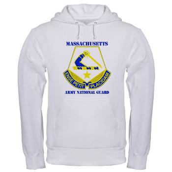MAARNG - A01 - 03 - DUI - MASSACHUSETTS ARMY NATIONAL GUARD WITH TEXT - Hooded Sweatshirt - Click Image to Close