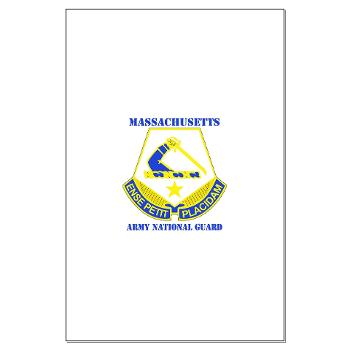 MAARNG - M01 - 02 - DUI - MASSACHUSETTS ARMY NATIONAL GUARD WITH TEXT - Large Poster