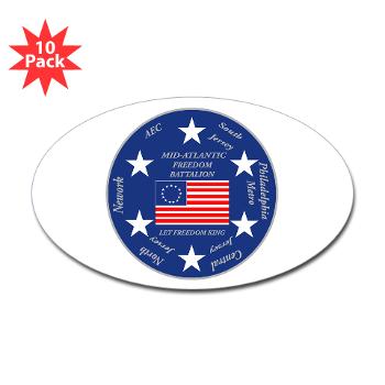 MARB - M01 - 01 - DUI - Mid-Atlantic Recruiting Battalion Sticker (Oval 10 pk)
