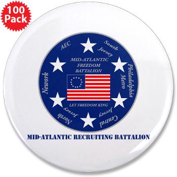 MARB - M01 - 01 - DUI - Mid-Atlantic Recruiting Battalion with Text 3.5" Button (100 pack)
