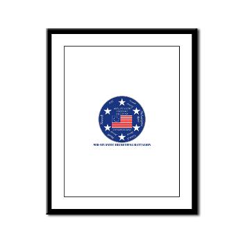 MARB - M01 - 02 - DUI - Mid-Atlantic Recruiting Battalion with Text Framed Panel Print - Click Image to Close