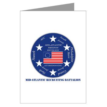 MARB - M01 - 02 - DUI - Mid-Atlantic Recruiting Battalion with Text Greeting Cards (Pk of 10)