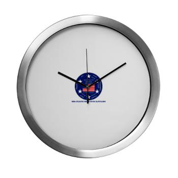 MARB - M01 - 03 - DUI - Mid-Atlantic Recruiting Battalion with Text Modern Wall Clock
