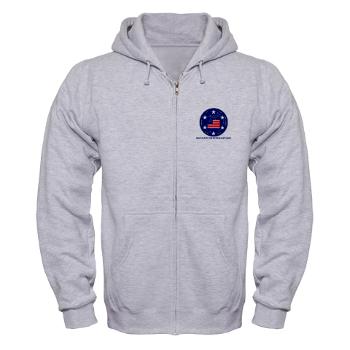 MARB - A01 - 03 - DUI - Mid-Atlantic Recruiting Battalion with Text Zip Hoodie - Click Image to Close