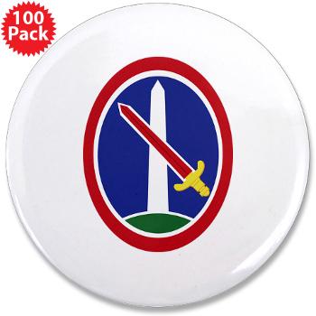 MDW - M01 - 01 - Army Military District of Washington (MDW) with Text - 3.5" Button (100 pack)