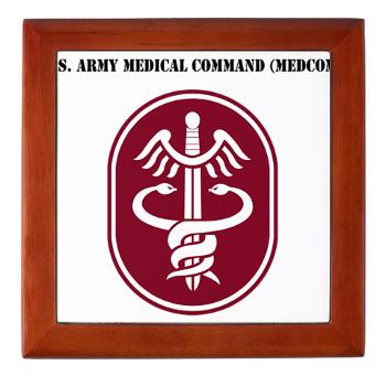 MEDCOM - M01 - 03 - SSI - U.S. Army Medical Command (MEDCOM) with Text - Keepsake Box