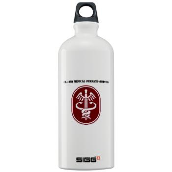 MEDCOM - M01 - 03 - SSI - U.S. Army Medical Command (MEDCOM) with Text - Sigg Water Bottle 1.0L