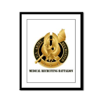 MEDRB - M01 - 02 - DUI - Medical Recruiting Battalion with Text - Framed Panel Print
