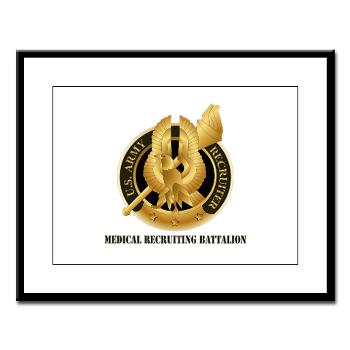MEDRB - M01 - 02 - DUI - Medical Recruiting Battalion with Text - Large Framed Print - Click Image to Close
