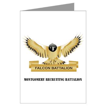 MGRB - M01 - 02 - DUI - Montgomery Recruiting Battalion with Text - Greeting Cards (Pk of 10)