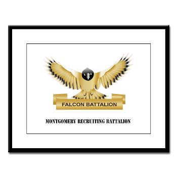 MGRB - M01 - 02 - DUI - Montgomery Recruiting Battalion with Text - Large Framed Print