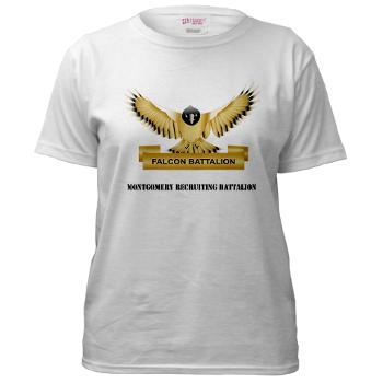 MGRB - A01 - 04 - DUI - Montgomery Recruiting Battalion with Text - Women's T-Shirt - Click Image to Close