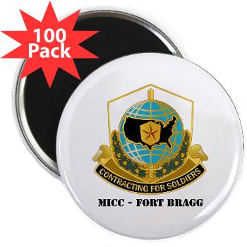MICCFB - M01 - 01 - DUI - MICC - Fort Bragg with Text - 2.25" Magnet (100 pack)